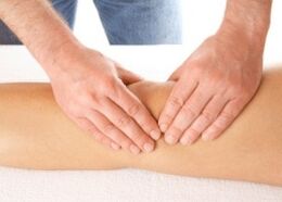 massage pour douleur au genou